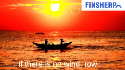 When there is no WIND, ROW your Boat!
